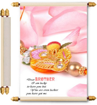 

Lolprint Rakhi Gifts Scroll Greeting Card(Multicolor, Pack of 1)