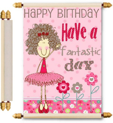 

Lolprint Birthday Scroll Greeting Card(Multicolor, Pack of 1)