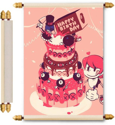 

Lolprint Birthday Scroll Greeting Card(Multicolor, Pack of 1)