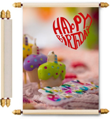 

Lolprint Birthday Scroll Greeting Card(Multicolor, Pack of 1)