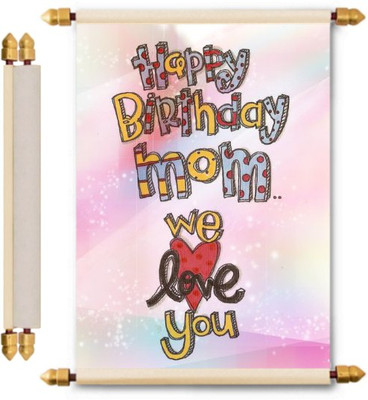 

Lolprint Birthday Scroll Greeting Card(Multicolor, Pack of 1)