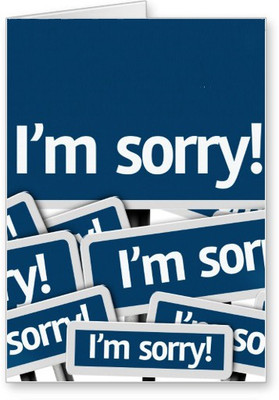 

Lolprint I am Sorry Greeting Card(Multicolor, Pack of 1)