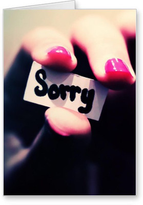 

Lolprint Sorry Greeting Card(Multicolor, Pack of 1)