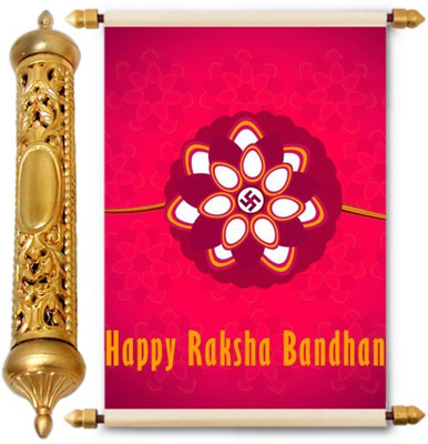 

Lolprint Gold Rakhi Gift Scroll Greeting Card(Multicolor, Pack of 1)