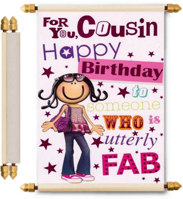 

Lolprint Birthday Scroll Greeting Card(Multicolor, Pack of 1)