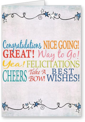 

Lolprint Congratulations Greeting Card(Multicolor, Pack of 1)