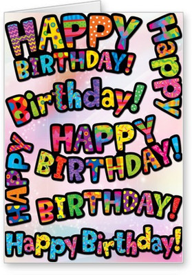 

Lolprint Happy Birthday Greeting Card(Multicolor, Pack of 1)
