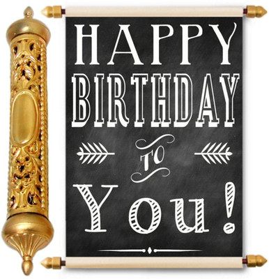 

Lolprint Gold Birthday Gift Scroll Greeting Card(Multicolor, Pack of 1)