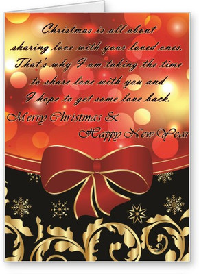 

Lolprint Christmas & New Year Greeting Card(Multicolor, Pack of 1)