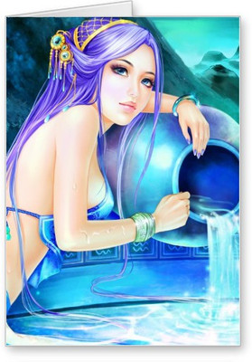 

Lolprint Aquarius Zodiac Sign Greeting Card(Multicolor, Pack of 1)