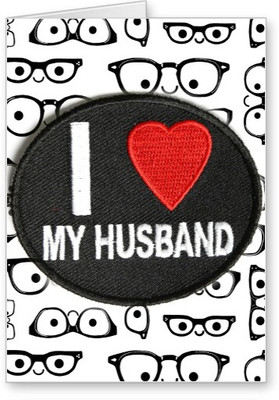 

Lolprint I Love my Husband Greeting Card(Multicolor, Pack of 1)
