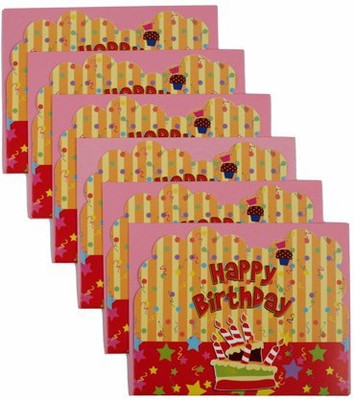 

Funcart Stripe birthday Invitation Card(Multicolor, Pack of 6)