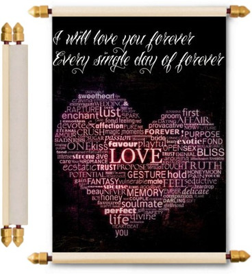 

Lolprint Love Scroll Greeting Card(Multicolor, Pack of 1)