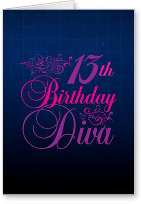 

Lolprint 13th Birthday Diva Greeting Card(Multicolor, Pack of 1)