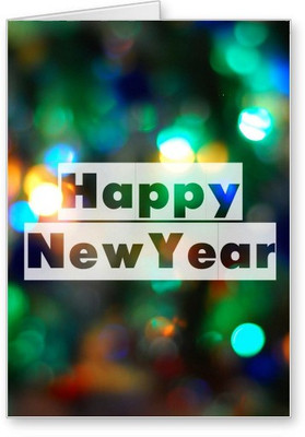 

Lolprint New Year Greeting Card(Multicolor, Pack of 1)