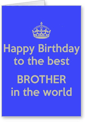 

Lolprint Happy Birthday Brother Greeting Card(Multicolor, Pack of 1)