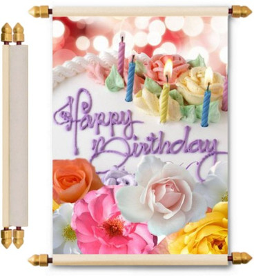 

Lolprint Birthday Scroll Greeting Card(Multicolor, Pack of 1)