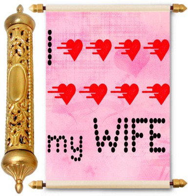 

Lolprint Gold Love Scroll Greeting Card(Multicolor, Pack of 1)