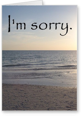 

Lolprint I am Sorry Greeting Card(Multicolor, Pack of 1)