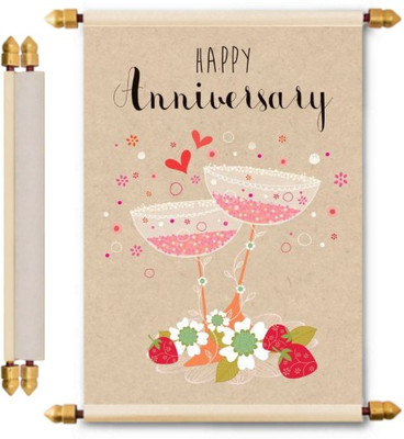 

Lolprint Anniversary Scroll Greeting Card(Multicolor, Pack of 1)