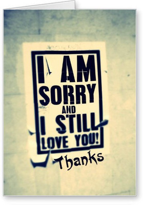 

Lolprint I am Sorry Greeting Card(Multicolor, Pack of 1)