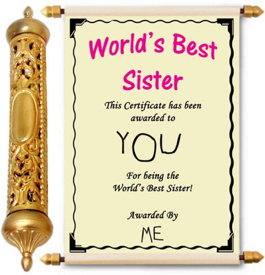 

Lolprint Gold Rakhi Gift Scroll Greeting Card(Multicolor, Pack of 1)