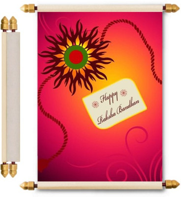 

Lolprint Rakhi Gifts Scroll Greeting Card(Multicolor, Pack of 1)