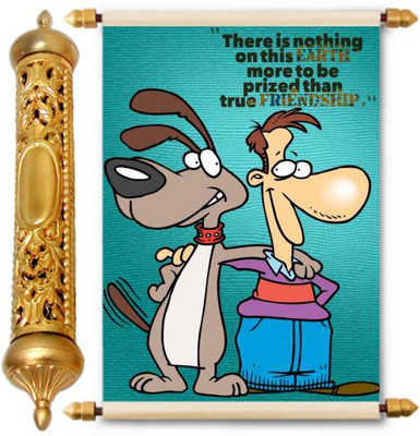 

Lolprint Gold Friendship Day Gift Scroll Greeting Card(Multicolor, Pack of 1)