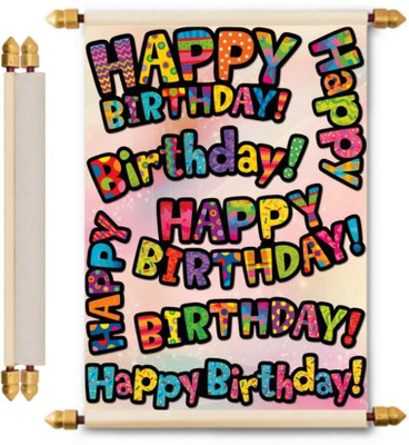 

Lolprint Birthday Scroll Greeting Card(Multicolor, Pack of 1)