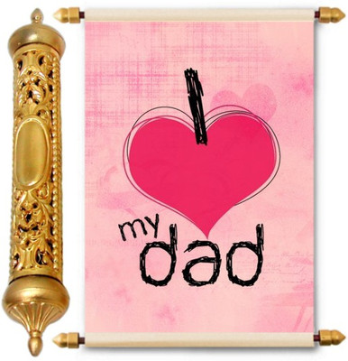 

Lolprint Gold Fathers Day Gift Scroll Greeting Card(Multicolor, Pack of 1)