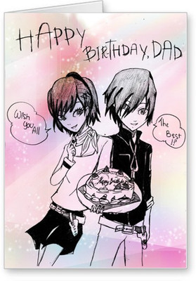 

Lolprint Happy Birthday Dad Greeting Card(Multicolor, Pack of 1)