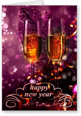 

Lolprint New Year Greeting Card(Multicolor, Pack of 1)