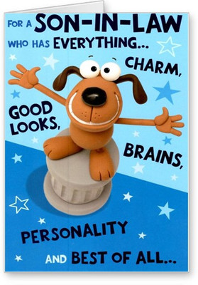 

Lolprint Son In Law Happy Birthday Greeting Card(Multicolor, Pack of 1)