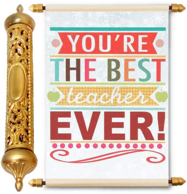 

Lolprint Gold Teachers Day Gift Scroll Greeting Card(Multicolor, Pack of 1)
