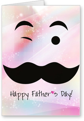 

Lolprint Moustache Fathers Day Greeting Card(Multicolor, Pack of 1)