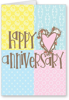 

Lolprint Happy Anniversary Greeting Card(Multicolor, Pack of 1)