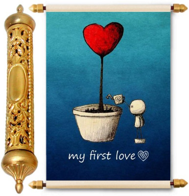 

Lolprint Gold Love Scroll Greeting Card(Multicolor, Pack of 1)