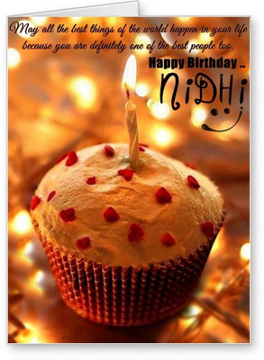 

Lolprint Happy Birthday Nidhi Greeting Card(Multicolor, Pack of 1)
