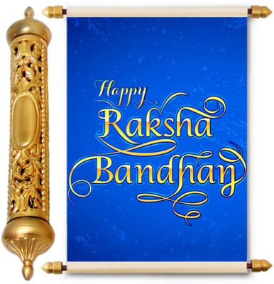 

Lolprint Gold Rakhi Gift Scroll Greeting Card(Multicolor, Pack of 1)