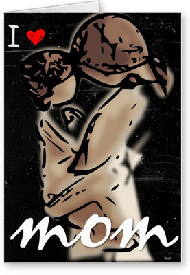 

Lolprint I Love MOM Mothers Day Greeting Card(Multicolor, Pack of 1)