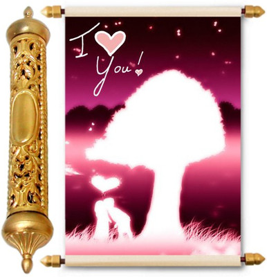 

Lolprint Gold Love Scroll Greeting Card(Multicolor, Pack of 1)