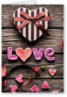 

Lolprint Heart Box Love Greeting Card(Multicolor, Pack of 1)