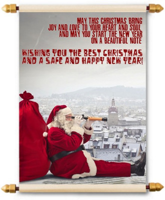 

Lolprint Christmas & New Year Scroll Greeting Card(Multicolor, Pack of 1)