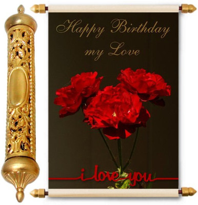 

Lolprint Gold Birthday Gift Scroll Greeting Card(Multicolor, Pack of 1)
