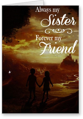 

Lolprint Sister Friend Rakhi Greeting Card(Multicolor, Pack of 1)