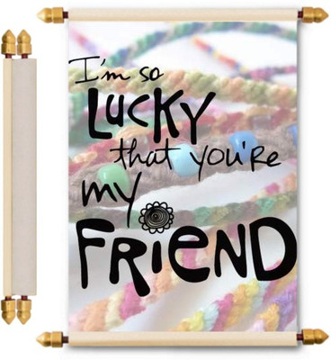 

Lolprint Friendship Gifts Scroll Greeting Card(Multicolor, Pack of 1)