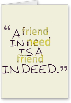 

Lolprint Quotes Friendship Day Greeting Card(Multicolor, Pack of 1)