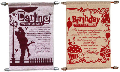 

Saugat Traders Greeting Card(Red, Pack of 2)