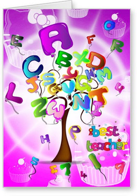 

Lolprint Best Teacher Greeting Card(Multicolor, Pack of 1)