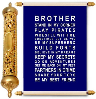 

Lolprint Gold Rakhi Gift Scroll Greeting Card(Multicolor, Pack of 1)